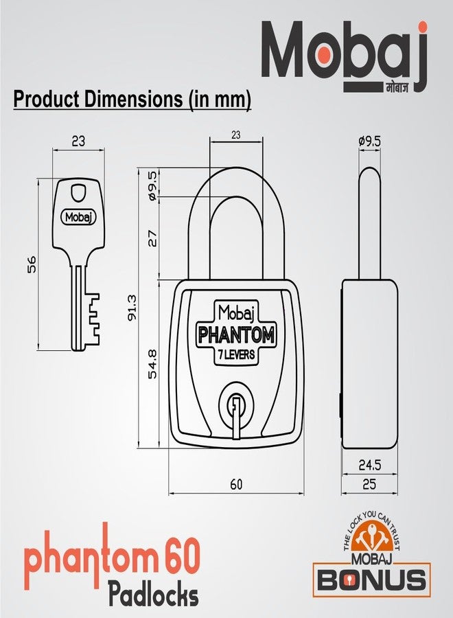 Mobaj® Phantom 60mm (Size-60mm) (Color-Silver) - Image 5